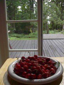 The Offering of Cherries by Red Haircrow