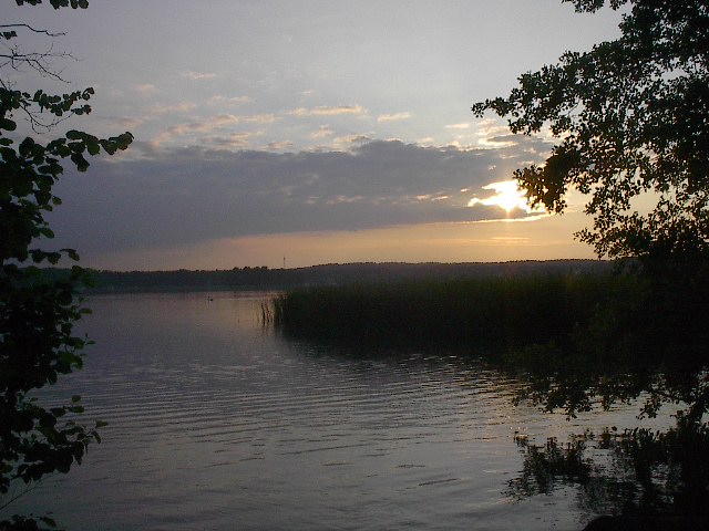 bad saarow swim 089 The Lake at sunset by Red Haircrow