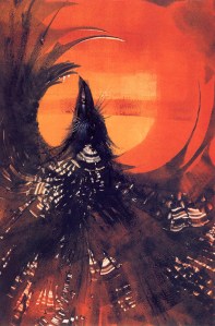 Raven Kachina by Susan Seddon-Boulet