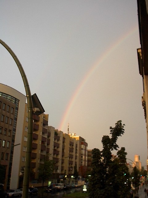Rainbow Over Kantstrasse Berlin by Red Haircrow