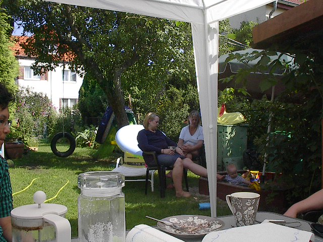 Relaxing in the Garden by Red Haircrow