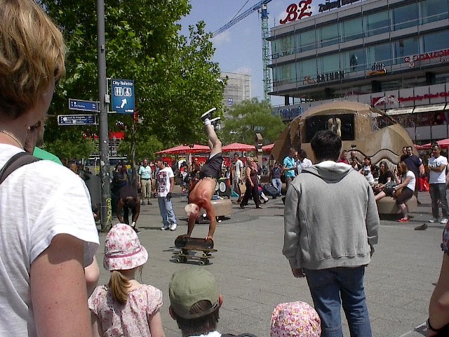 Trick Skateboarder Europa Center by Red Haircrow