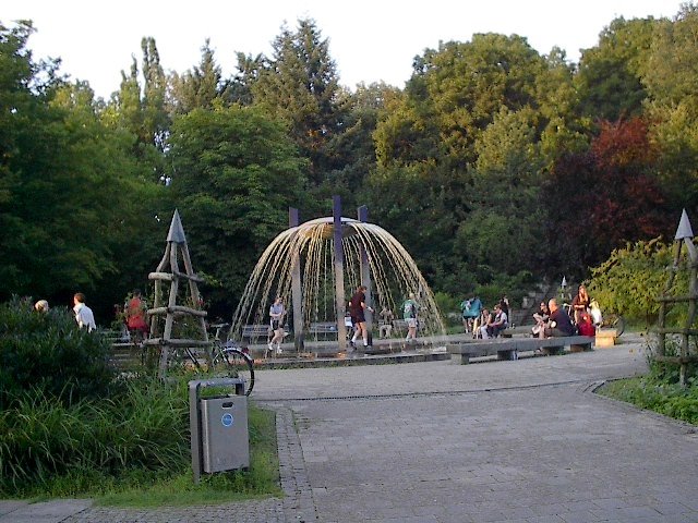 Round Fountain by Red Haircrow