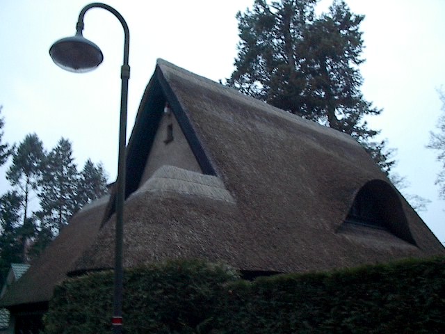 Old Thatch Roofed House by Red Haircrow