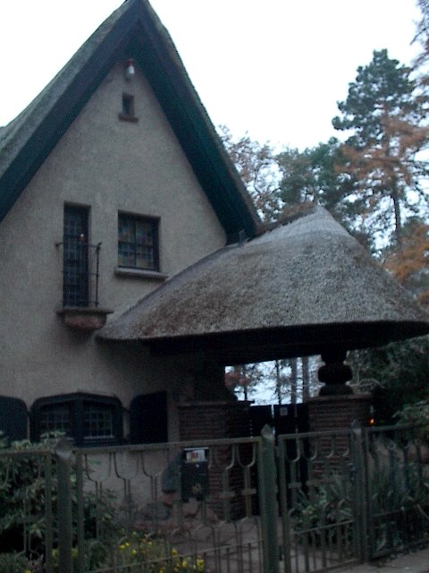 Entrance of Thatch Roofed House by Red Haircrow