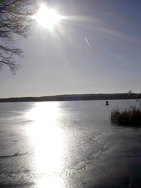 Icy Lake View by Red Haircrow