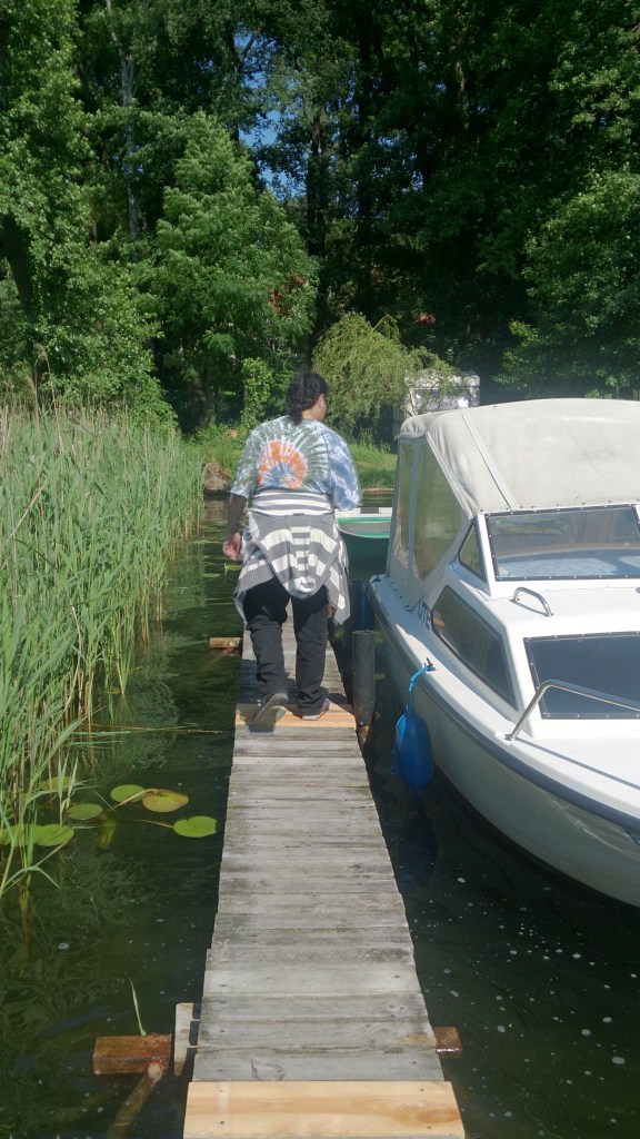 Walking the boards by Red Haircrow